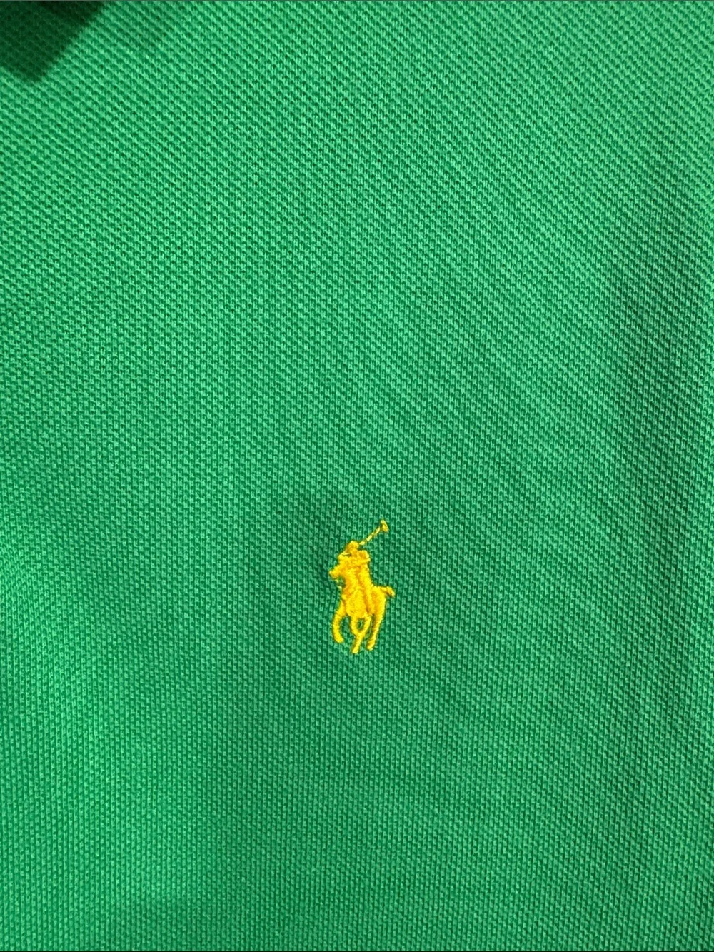 Polo by Ralph Lauren Bright Green Short Sleeve Polo with Yellow Logo